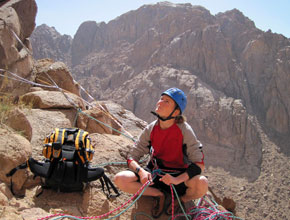 Jenny Lord Rock Climbing at St Katherine