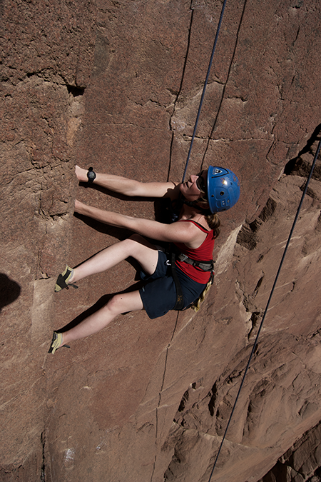 Climber in Sinai wall